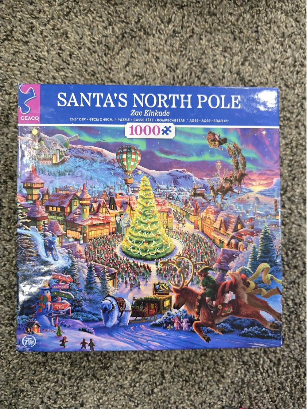 Ceaco Santa's North Pole by Zoe Kriete 1000 Piece Puzzle